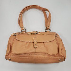 Maxx New York Peach Leather Handbag NEW!